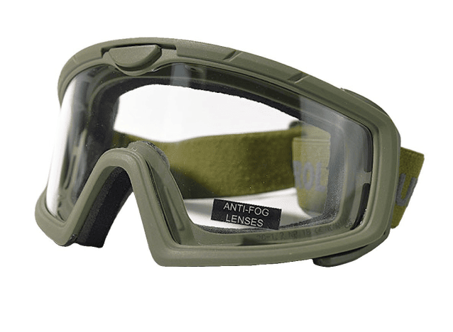 BATTLE VISOR GREEN - NO INSERT PROTECTIVE EYEWEAR - Airsoft Eye Protection