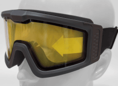 BATTLE VISOR THERMAL DUAL LENS GREY PROTECTIVE EYEWEAR
