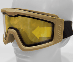 BATTLE VISOR THERMAL DUAL LENS TAN PROTECTIVE EYEWEAR