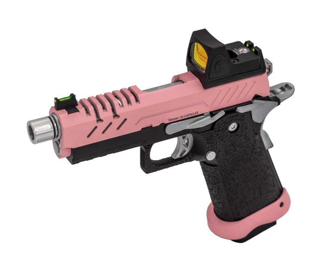 HI-CAPA 3.8 PRO + RDS GBB PISTOL (PINK|BLACK) - Airsoft Hi Capa Pistols