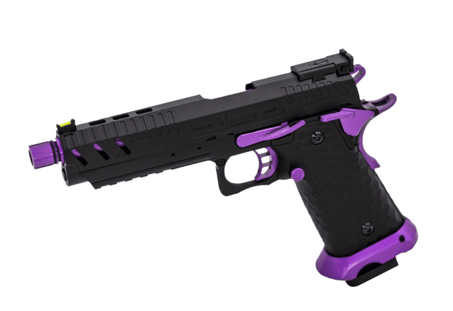 HI-CAPA CS VENGEANCE 5.1 GBB PISTOL (BLACK) (PURPLE MATCH) - Airsoft Hi Capa Pistols