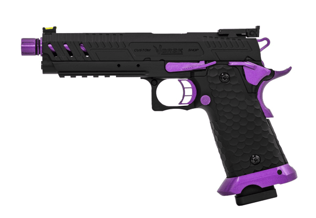 HI-CAPA CS VENGEANCE 5.1 GBB PISTOL (BLACK) (PURPLE MATCH) - Airsoft Hi Capa Pistols - view 3