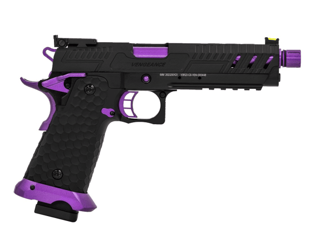 HI-CAPA CS VENGEANCE 5.1 GBB PISTOL (BLACK) (PURPLE MATCH) - Airsoft Hi Capa Pistols - view 4