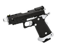HI-CAPA CS VENGEANCE 3.8 COMPACT GBB PISTOL (BLACK) (SILVER MATCH)