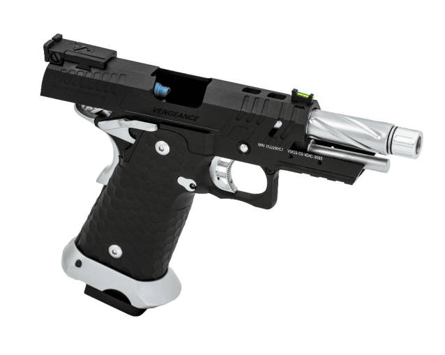 HI-CAPA CS VENGEANCE 3.8 COMPACT GBB PISTOL (BLACK) (SILVER MATCH) - Airsoft Hi Capa Pistols - view 2