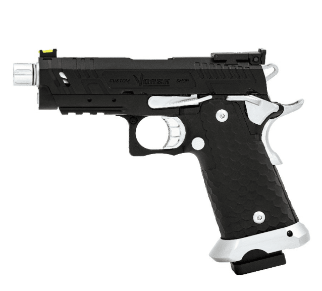 HI-CAPA CS VENGEANCE 3.8 COMPACT GBB PISTOL (BLACK) (SILVER MATCH) - Airsoft Hi Capa Pistols - view 3