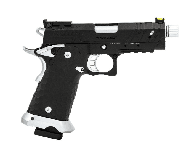 HI-CAPA CS VENGEANCE 3.8 COMPACT GBB PISTOL (BLACK) (SILVER MATCH) - Airsoft Hi Capa Pistols - view 4
