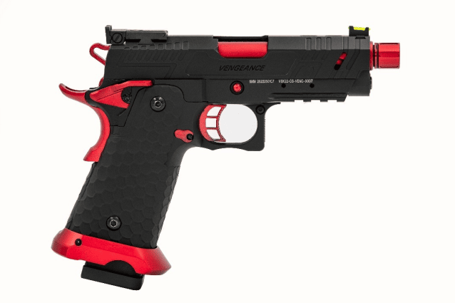HI-CAPA CS VENGEANCE 3.8 COMPACT GBB PISTOL (BLACK) (RED MATCH) - Airsoft Hi Capa Pistols - view 4