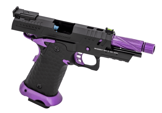 HI-CAPA CS VENGEANCE 3.8 COMPACT GBB PISTOL (BLACK) (PURPLE MATCH) - Airsoft Hi Capa Pistols - view 2