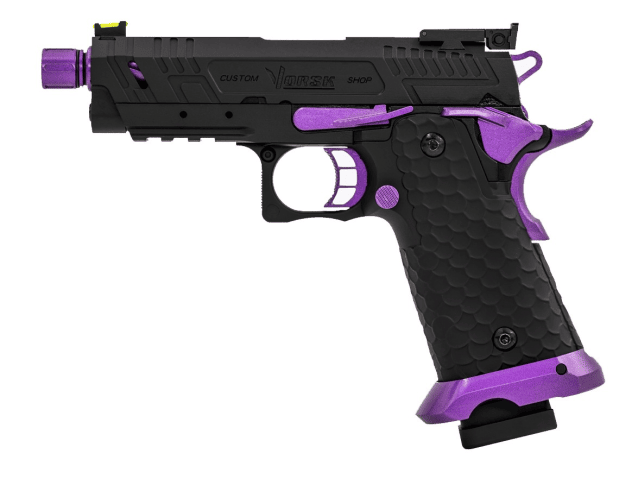 HI-CAPA CS VENGEANCE 3.8 COMPACT GBB PISTOL (BLACK) (PURPLE MATCH) - Airsoft Hi Capa Pistols - view 3