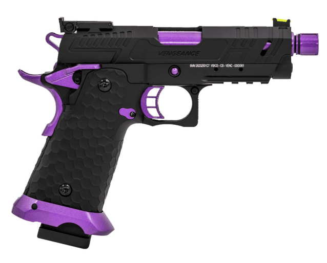 HI-CAPA CS VENGEANCE 3.8 COMPACT GBB PISTOL (BLACK) (PURPLE MATCH) - Airsoft Hi Capa Pistols - view 4
