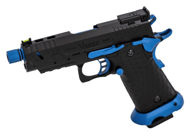 HI-CAPA CS VENGEANCE 3.8 COMPACT GBB PISTOL (BLACK) (BLUE MATCH) - Airsoft Hi Capa Pistols