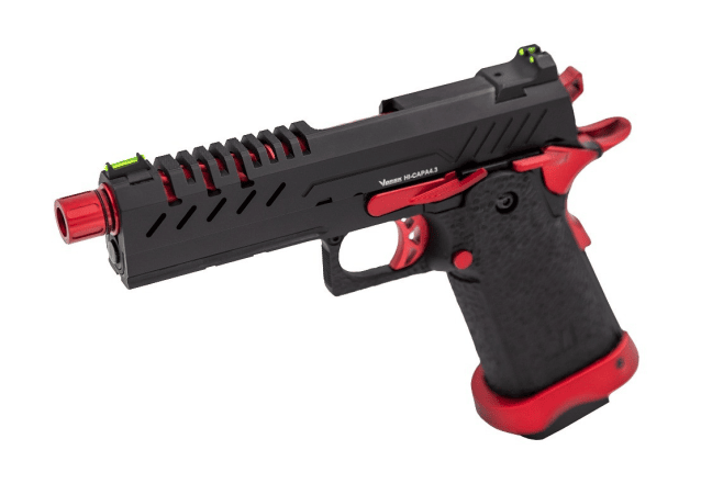 HI-CAPA 4.3 GBB PISTOL (BLACK) (RED MATCH) - Airsoft Hi Capa Pistols