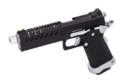 HI-CAPA 5.1 GBB PISTOL (BLACK) (SILVER MATCH)