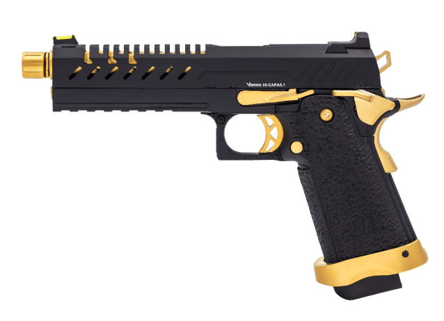 HI-CAPA 5.1 GBB PISTOL (BLACK) (GOLD MATCH) - Airsoft Hi Capa Pistols - view 3
