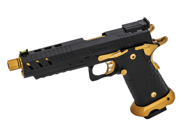 HI-CAPA CS VENGEANCE 5.1 GBB PISTOL (BLACK) (GOLD MATCH) - Airsoft Hi Capa Pistols