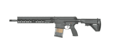 E&C ECM110 A10 14.5 inch Black airsoft gun AEG white Laser markings, QD v2.0.