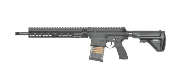 E&C ECM110 A10 14.5 inch Black airsoft gun AEG white Laser markings, QD v2.0. - DMR AEG SNIPER RIFLE