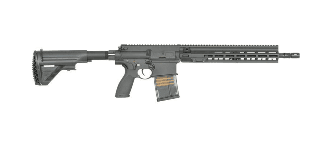 E&C ECM110 A10 14.5 inch Black airsoft gun AEG white Laser markings, QD v2.0. - DMR AEG SNIPER RIFLE - view 2