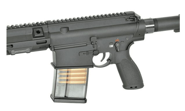 E&C ECM110 A10 14.5 inch Black airsoft gun AEG white Laser markings, QD v2.0. - DMR AEG SNIPER RIFLE - view 3