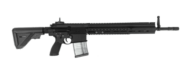 E&C EC417A2 16 inch rail, AEG Black Airsoft Gun, Laser Markings, QD v2.0. - DMR AEG SNIPER RIFLE - view 2