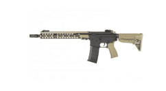 E&C MK14 13.5 inch AEG Airsoft gun CNC markings, QD v2.0 DE.