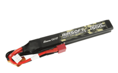 Gens AirSoft 2S 1500mAh 25C Twin with Deans (fit Most AEG)