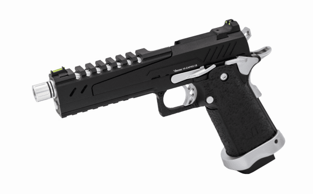 HI-CAPA 5.1S GBB PISTOL (BLACK) (SILVER MATCH) - Airsoft Hi Capa Pistols