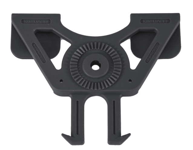 PERFECT FIT AIRSOFT HOLSTER MOLLE ADAPTER (BLACK) - Nuprol