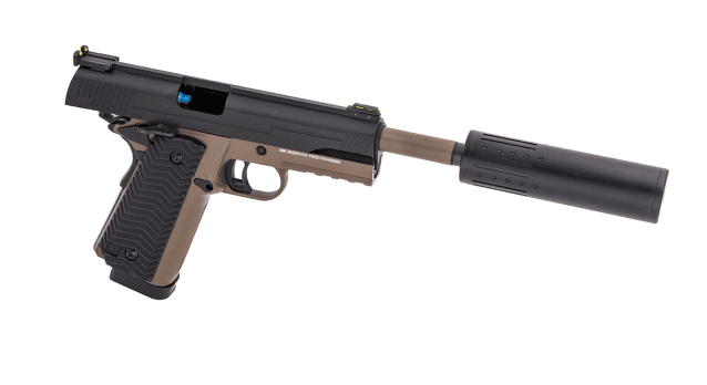 VX-14 GBB PISTOL (BLACK|TAN) - Airsoft 1911 Pistols - view 4