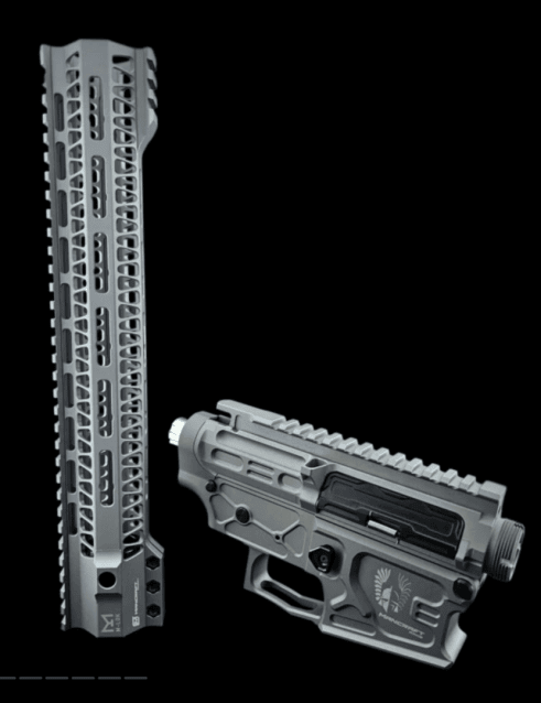 Mancraft CNC M4 Tactical Airsoft Receiver and Handguard Set – Titanium Gray       - New Airsoft Products