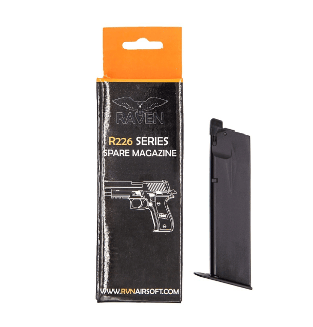 RAVEN R226 SERIES MAGAZINE GAS (STD|20R) (BLACK) - Airsoft Pistol Magazines - view 2