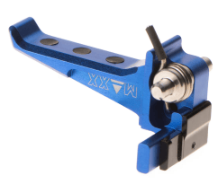 Maxx airsoft CNC Aluminum Advanced Speed Trigger for EVO-3 Style E blue