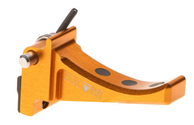 Maxx airsoft CNC Aluminum Advanced Speed Trigger for EVO-3 Style D orange - Airsoft AEG Triggers - view 2