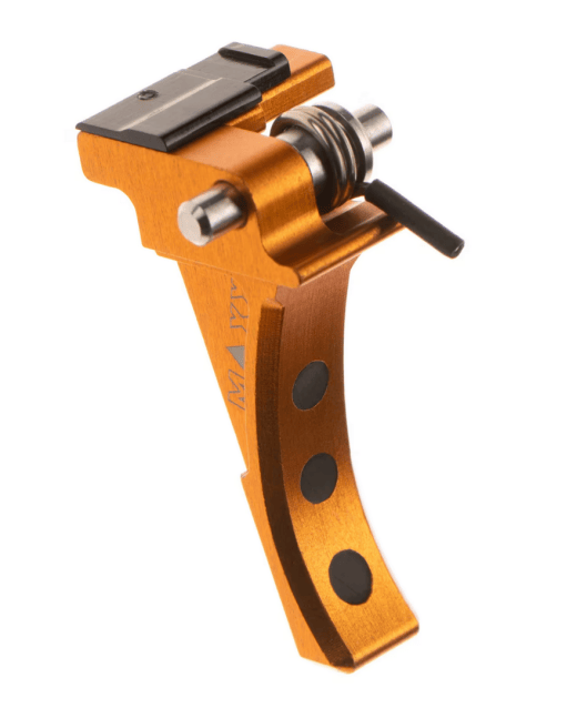 Maxx airsoft CNC Aluminum Advanced Speed Trigger for EVO-3 Style D orange - Airsoft AEG Triggers - view 3