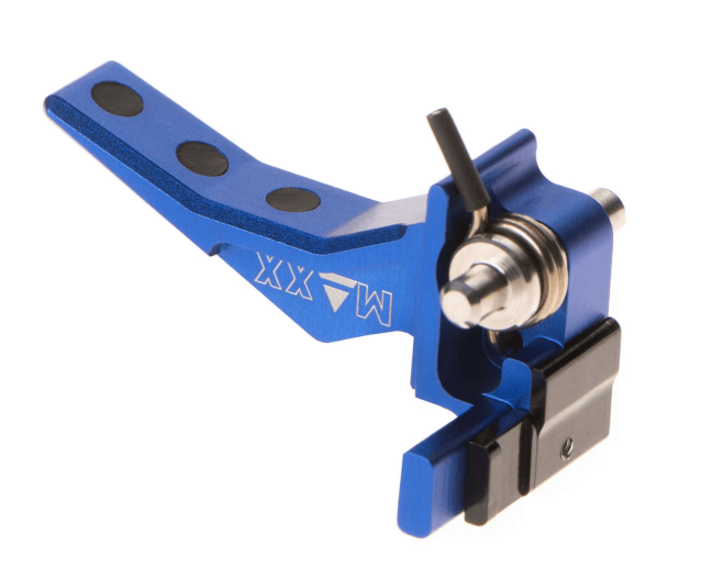Maxx airsoft CNC Aluminum Advanced Speed Trigger for EVO-3 Style B blue - Airsoft AEG Triggers