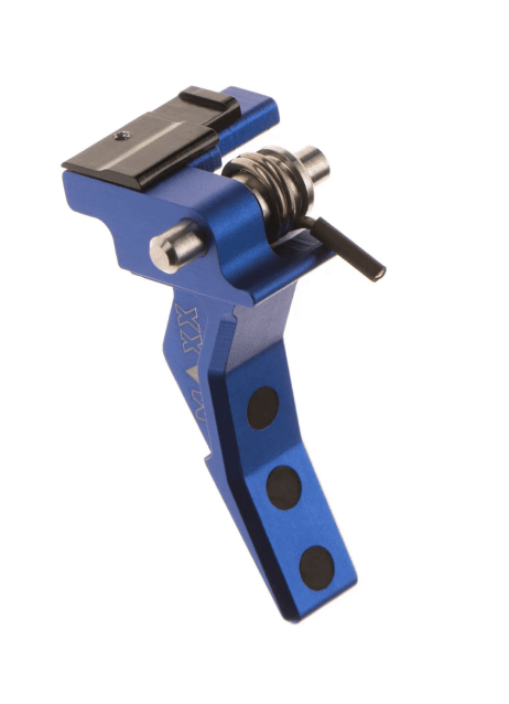 Maxx airsoft CNC Aluminum Advanced Speed Trigger for EVO-3 Style B blue - Airsoft AEG Triggers - view 3