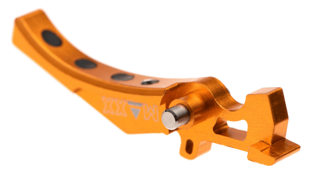Maxx airsoft CNC Aluminum Advanced Trigger Style D orange - Airsoft AEG Triggers