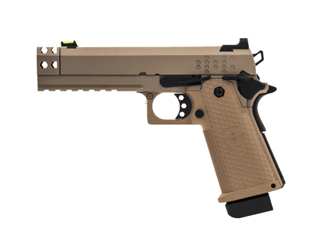 RAVEN HI-CAPA HEX-C GBB PISTOL (TAN) - Airsoft Hi Capa Pistols - view 3