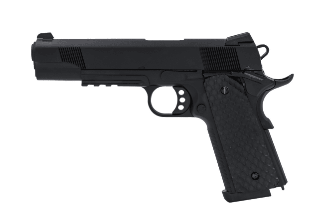 RAVEN 1911/MEU-R GBB PISTOL (BLACK) - Airsoft 1911 Pistols - view 3