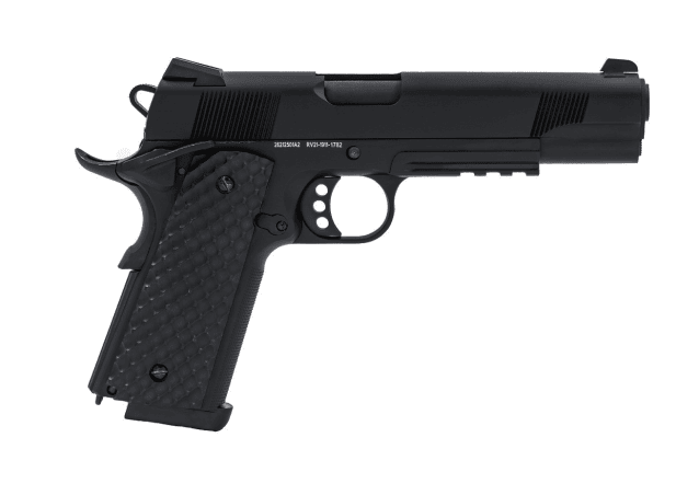 RAVEN 1911/MEU-R GBB PISTOL (BLACK) - Airsoft 1911 Pistols - view 4