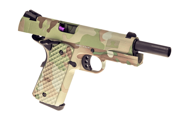 RAVEN 1911/MEU-R GBB PISTOL (HYDRO) (CAMO) - Airsoft 1911 Pistols - view 2