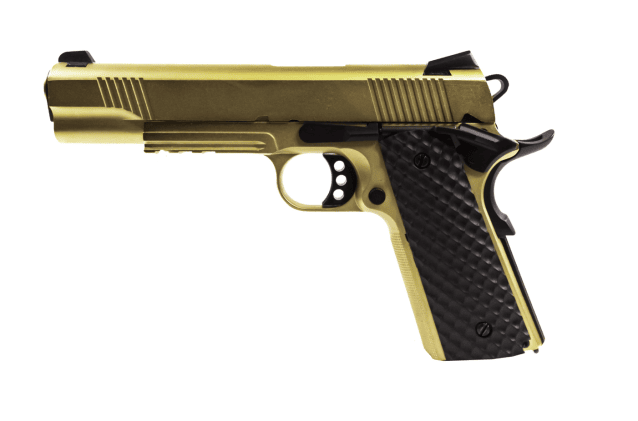 RAVEN 1911/MEU GBB PISTOL (GOLD) - Airsoft 1911 Pistols