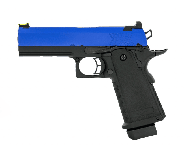 RAVEN HI-CAPA 4.3 GBB PISTOL (DUAL TONE) (BLUE|BLACK) - Two Tone Airsoft Gun