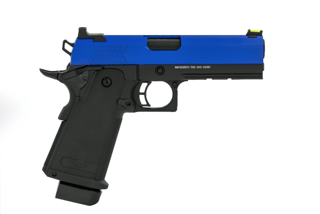 RAVEN HI-CAPA 4.3 GBB PISTOL (DUAL TONE) (BLUE|BLACK) - Two Tone Airsoft Gun - view 2