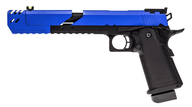 Raven HI-CAPA 7.0 DRAGON GBB PISTOL (DUAL TONE) (BLUE|BLACK) - Two Tone Airsoft Gun - view 2