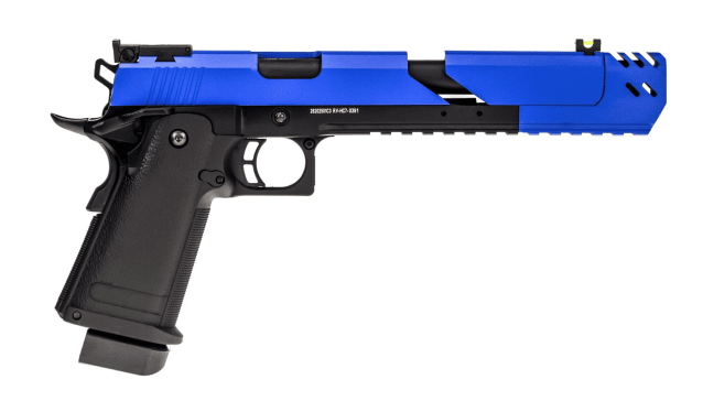 Raven HI-CAPA 7.0 DRAGON GBB PISTOL (DUAL TONE) (BLUE|BLACK) - Two Tone Airsoft Gun - view 3