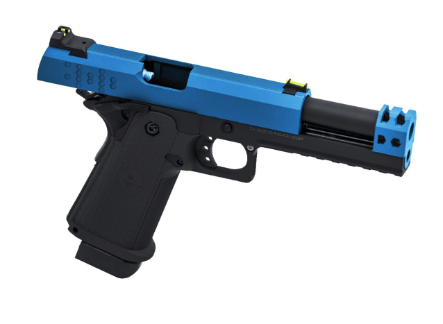 Raven HI-CAPA HEX-C GBB PISTOL (DUAL TONE) (BLUE|BLACK) - Two Tone Airsoft Gun - view 2