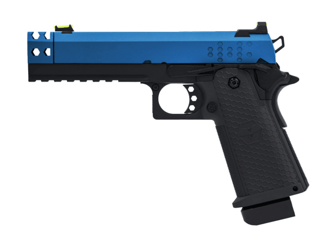 Raven HI-CAPA HEX-C GBB PISTOL (DUAL TONE) (BLUE|BLACK) - Two Tone Airsoft Gun - view 3