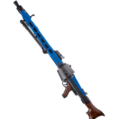 Agm mg 42 support gun full metal with drum magazine Two Tone Blue